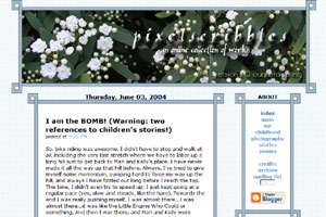 pixelscribbles.com circa June 2004