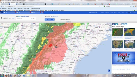 Weather Map screencap 01/30/2013